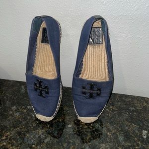 Navy Tory Burch Espadrilles
